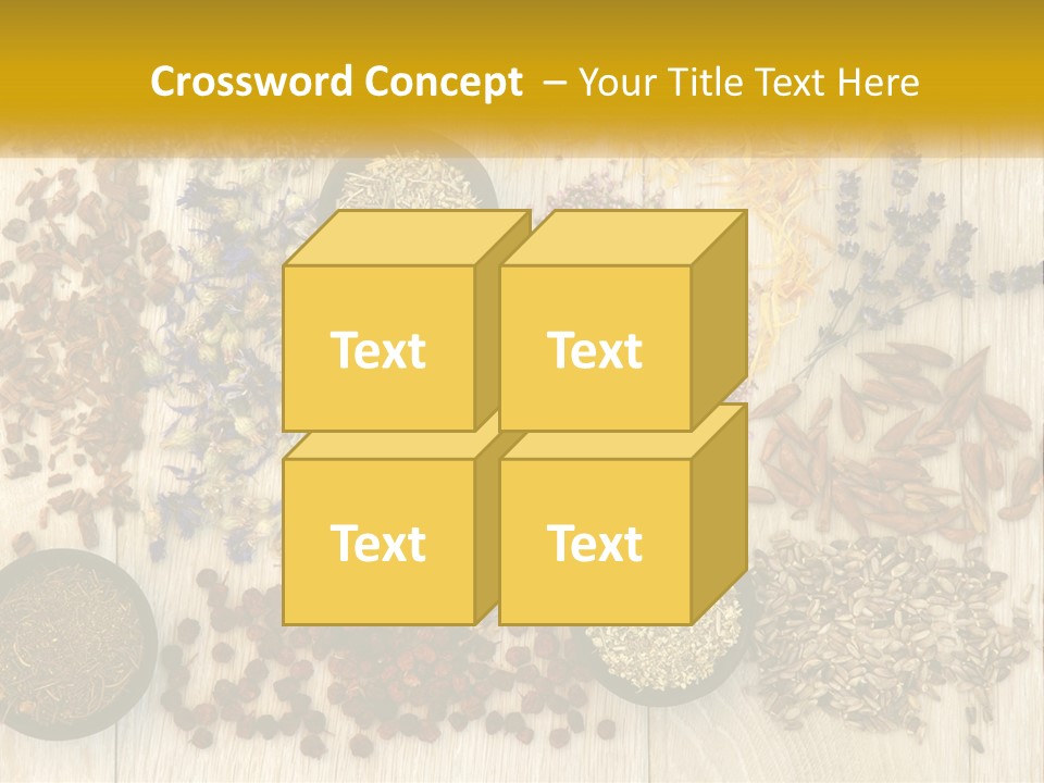 A Table Topped With Bowls Filled With Different Types Of Seeds PowerPoint Template
