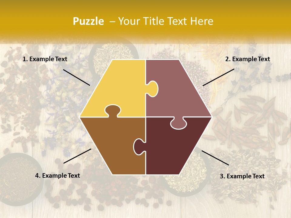 A Table Topped With Bowls Filled With Different Types Of Seeds PowerPoint Template