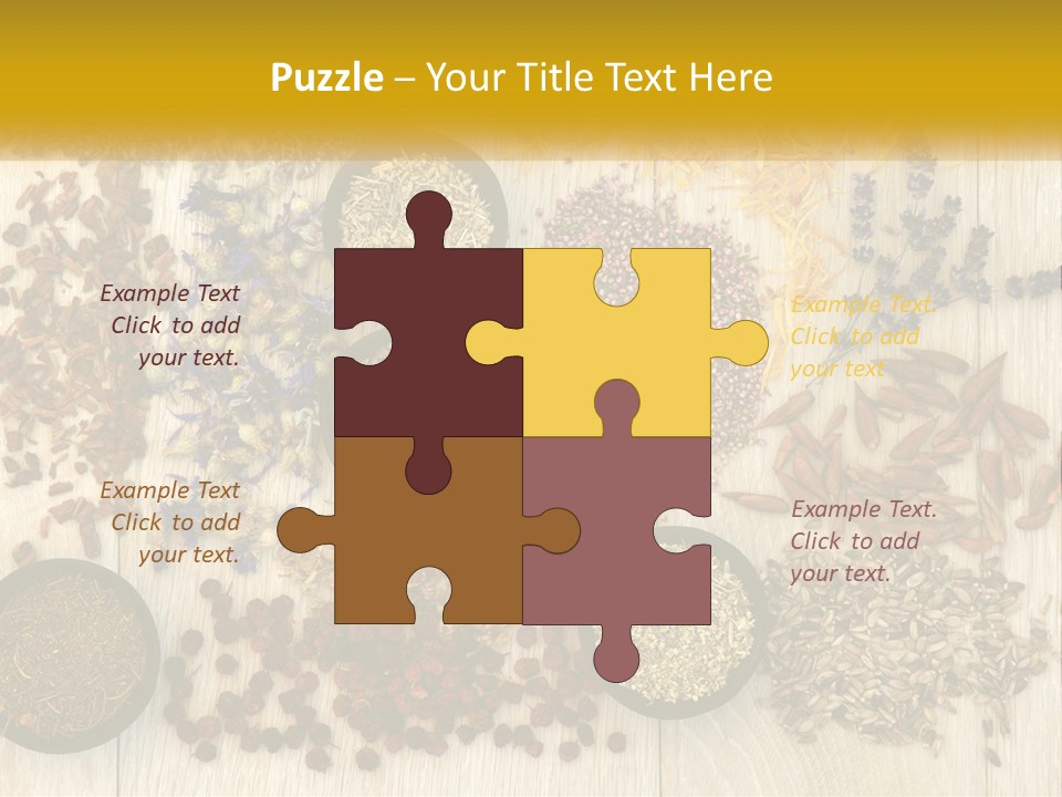 A Table Topped With Bowls Filled With Different Types Of Seeds PowerPoint Template