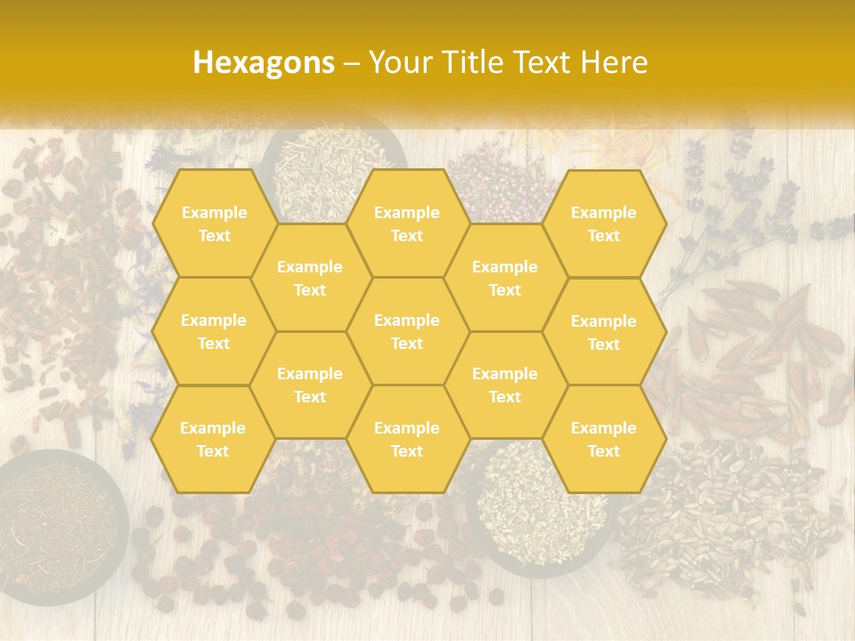 A Table Topped With Bowls Filled With Different Types Of Seeds PowerPoint Template