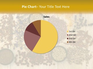 A Table Topped With Bowls Filled With Different Types Of Seeds PowerPoint Template