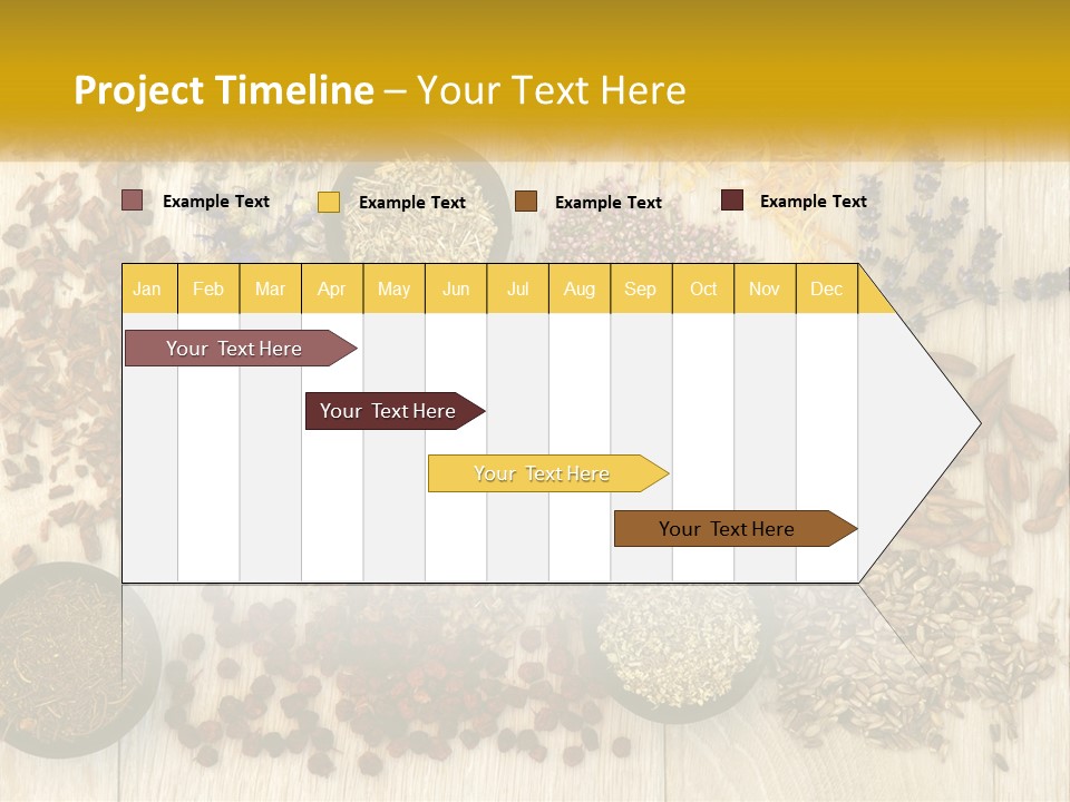 A Table Topped With Bowls Filled With Different Types Of Seeds PowerPoint Template