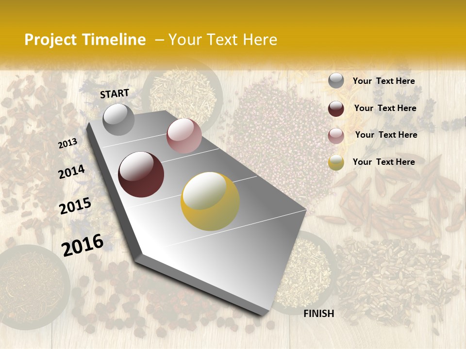 A Table Topped With Bowls Filled With Different Types Of Seeds PowerPoint Template