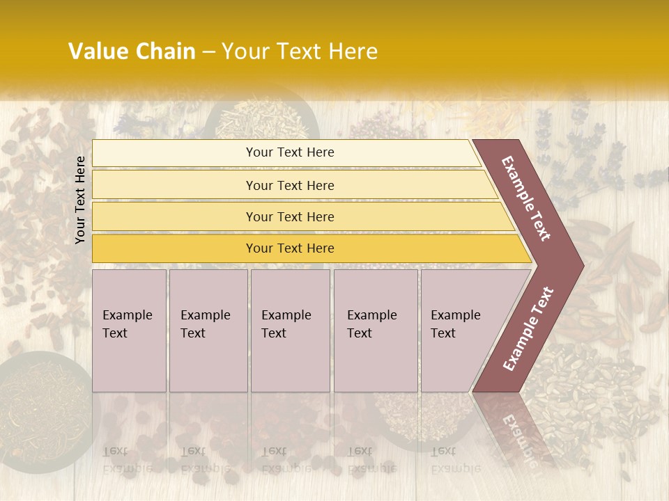 A Table Topped With Bowls Filled With Different Types Of Seeds PowerPoint Template