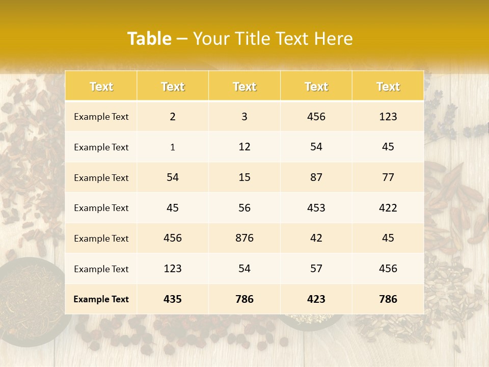 A Table Topped With Bowls Filled With Different Types Of Seeds PowerPoint Template