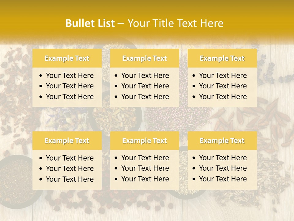 A Table Topped With Bowls Filled With Different Types Of Seeds PowerPoint Template