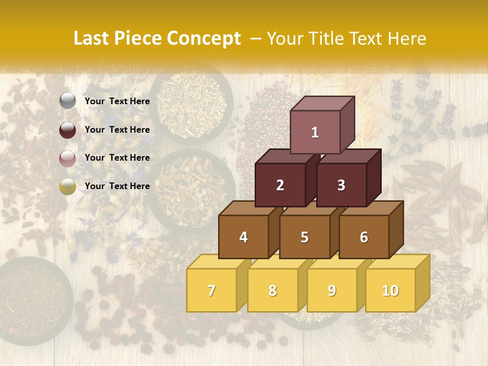 A Table Topped With Bowls Filled With Different Types Of Seeds PowerPoint Template