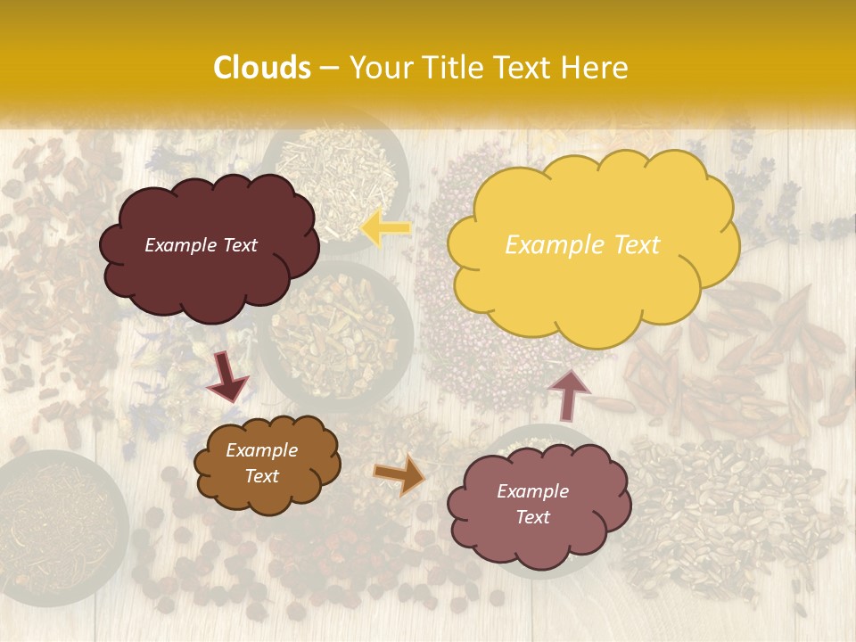 A Table Topped With Bowls Filled With Different Types Of Seeds PowerPoint Template