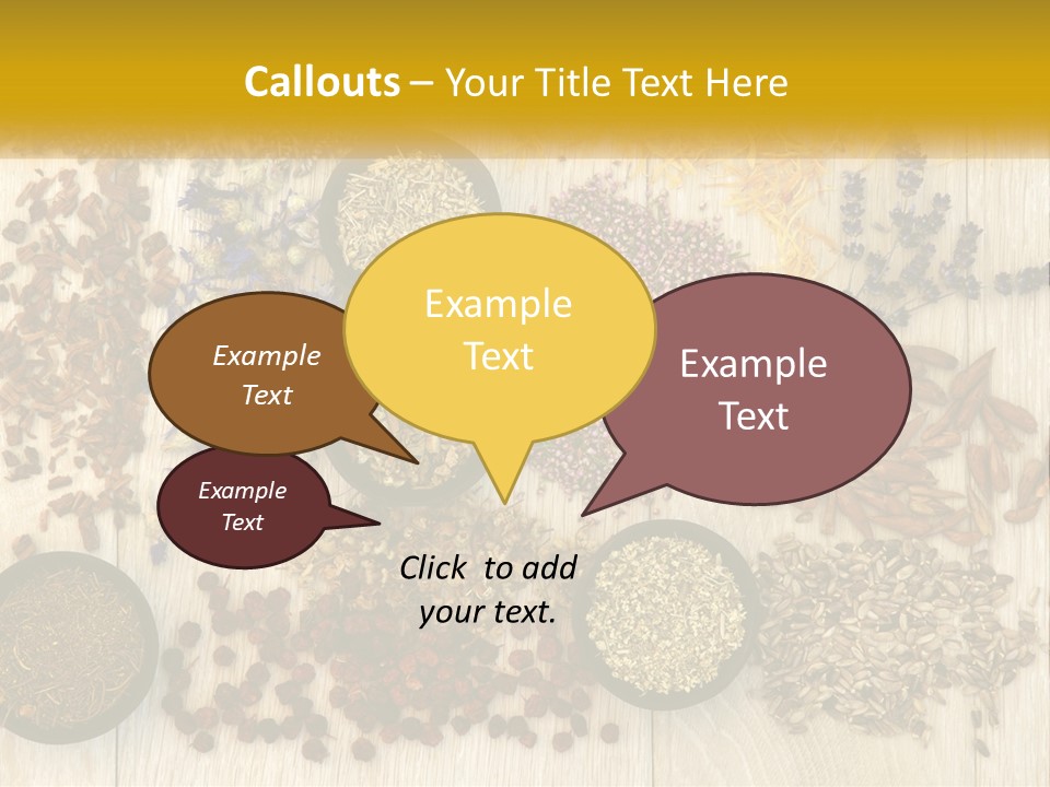 A Table Topped With Bowls Filled With Different Types Of Seeds PowerPoint Template