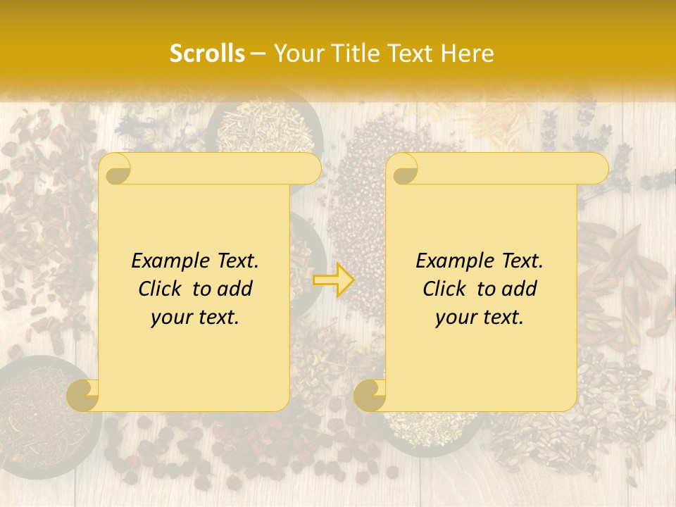 A Table Topped With Bowls Filled With Different Types Of Seeds PowerPoint Template