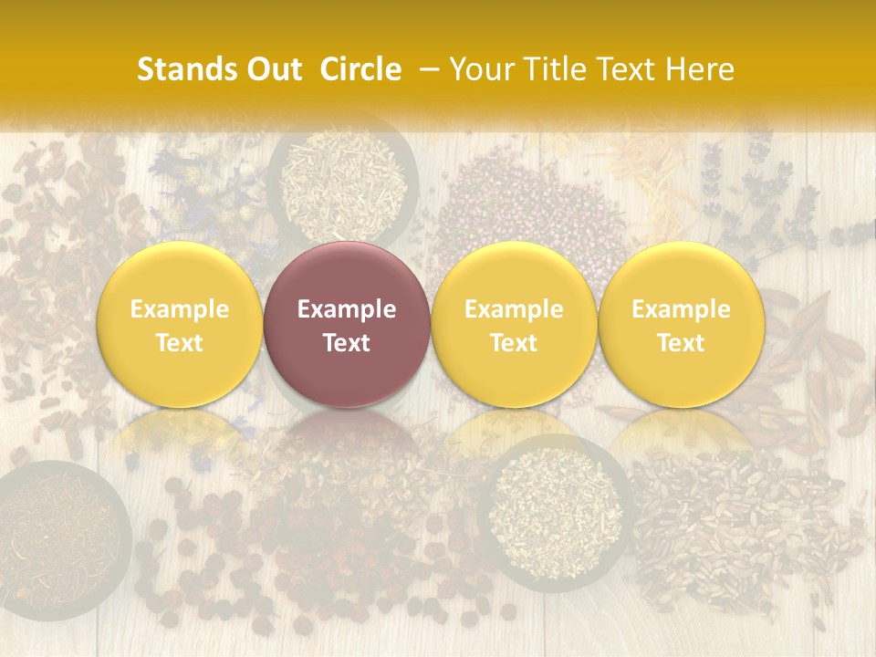 A Table Topped With Bowls Filled With Different Types Of Seeds PowerPoint Template