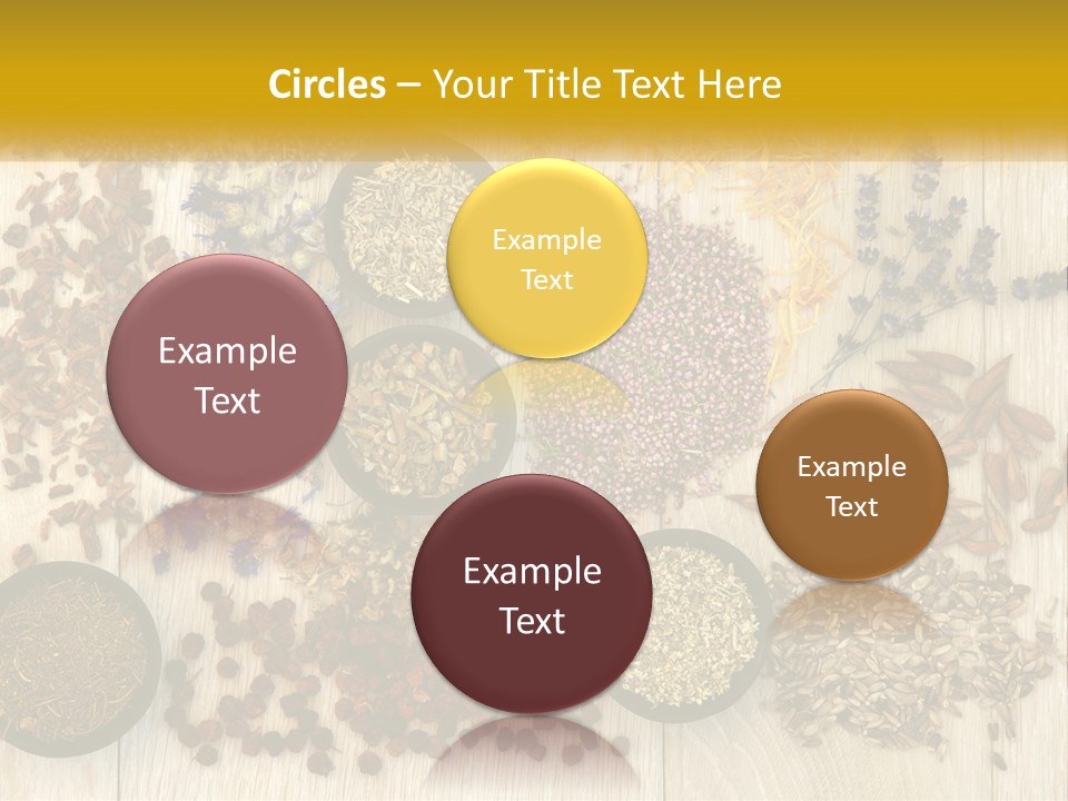 A Table Topped With Bowls Filled With Different Types Of Seeds PowerPoint Template