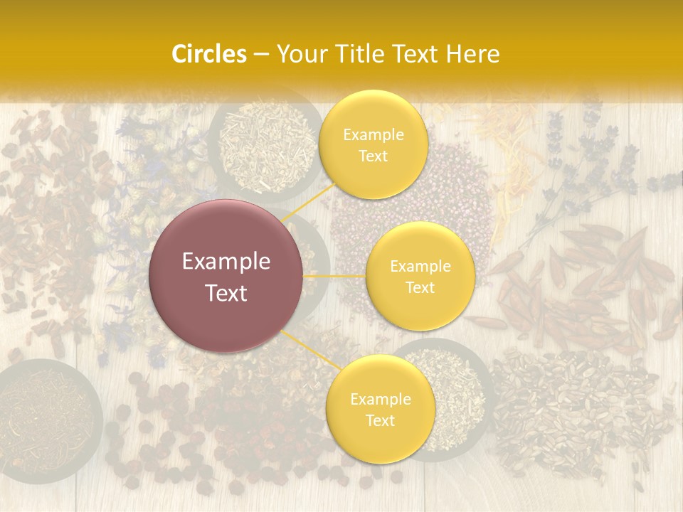 A Table Topped With Bowls Filled With Different Types Of Seeds PowerPoint Template