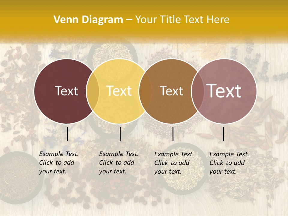 A Table Topped With Bowls Filled With Different Types Of Seeds PowerPoint Template