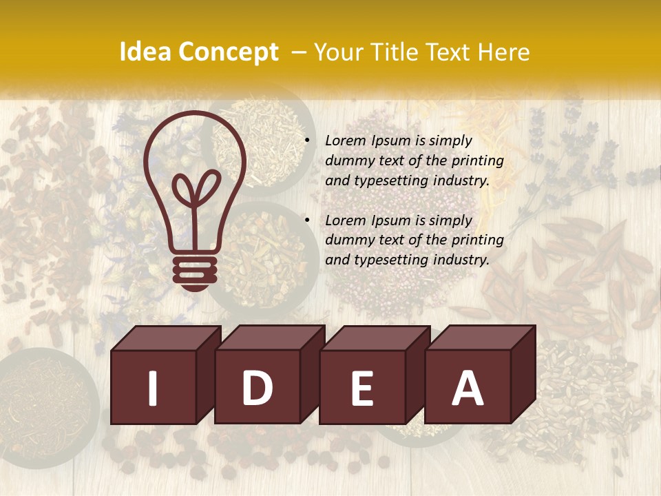 A Table Topped With Bowls Filled With Different Types Of Seeds PowerPoint Template