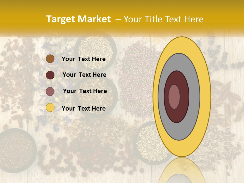 A Table Topped With Bowls Filled With Different Types Of Seeds PowerPoint Template