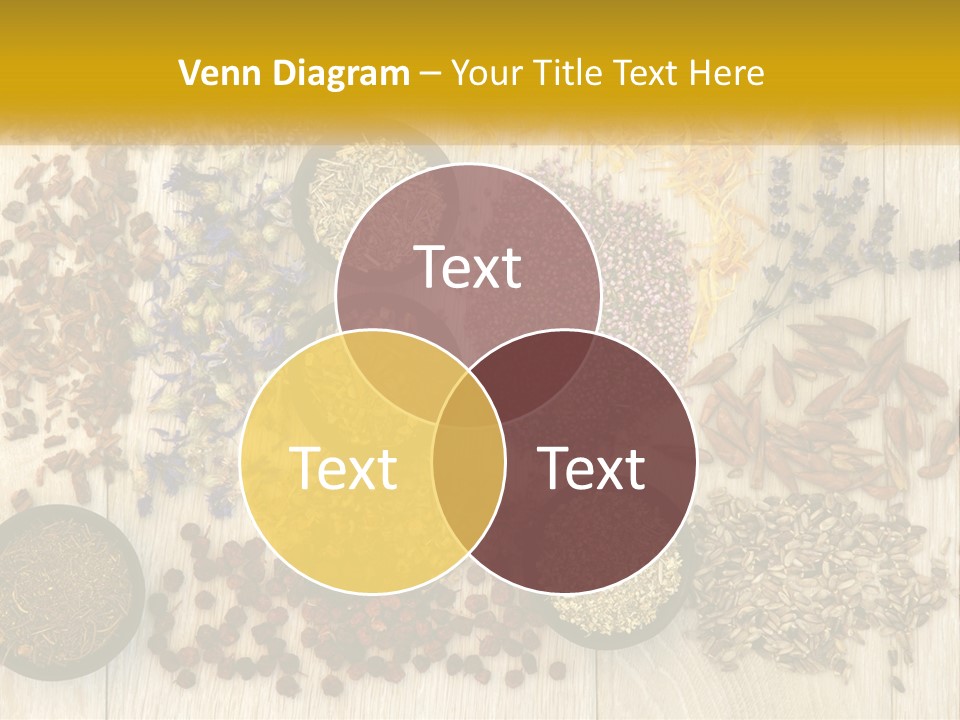 A Table Topped With Bowls Filled With Different Types Of Seeds PowerPoint Template