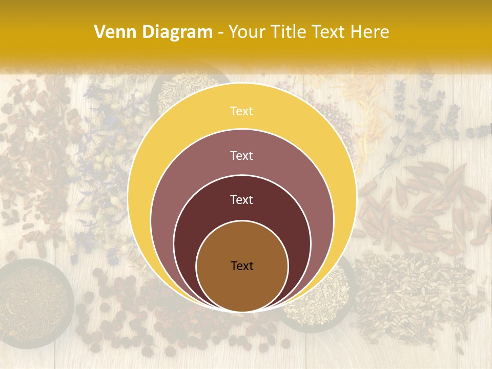A Table Topped With Bowls Filled With Different Types Of Seeds PowerPoint Template
