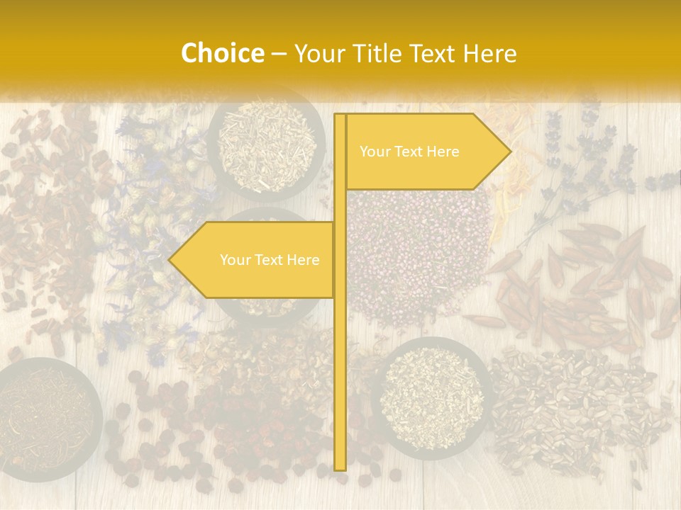 A Table Topped With Bowls Filled With Different Types Of Seeds PowerPoint Template