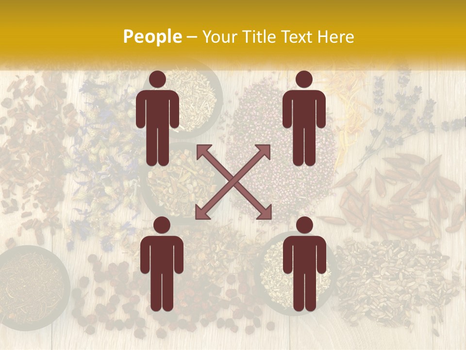 A Table Topped With Bowls Filled With Different Types Of Seeds PowerPoint Template