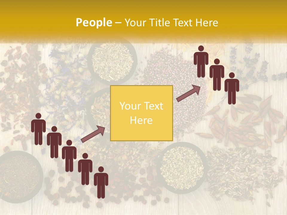 A Table Topped With Bowls Filled With Different Types Of Seeds PowerPoint Template