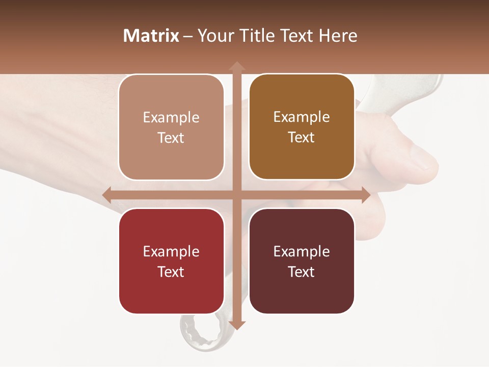 A Person Holding A Wrench In Their Hand PowerPoint Template