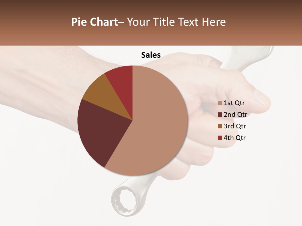 A Person Holding A Wrench In Their Hand PowerPoint Template