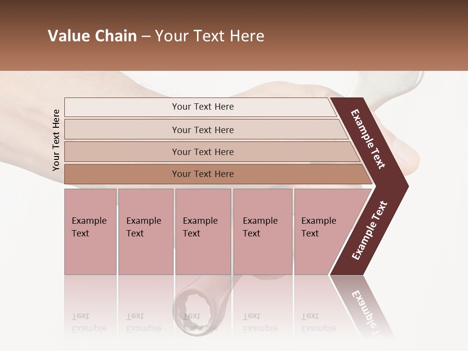 A Person Holding A Wrench In Their Hand PowerPoint Template