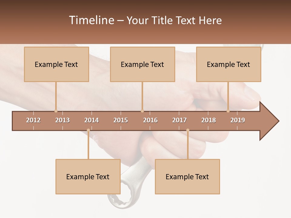 A Person Holding A Wrench In Their Hand PowerPoint Template