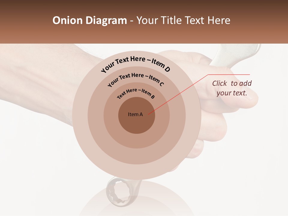A Person Holding A Wrench In Their Hand PowerPoint Template
