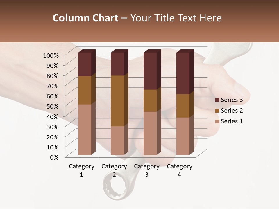 A Person Holding A Wrench In Their Hand PowerPoint Template