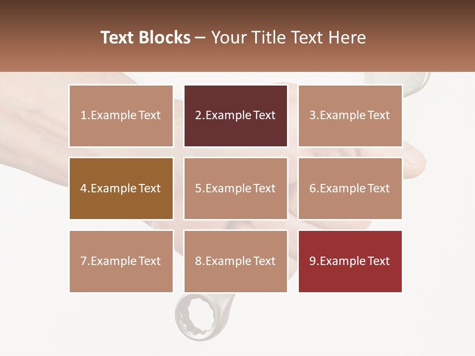 A Person Holding A Wrench In Their Hand PowerPoint Template