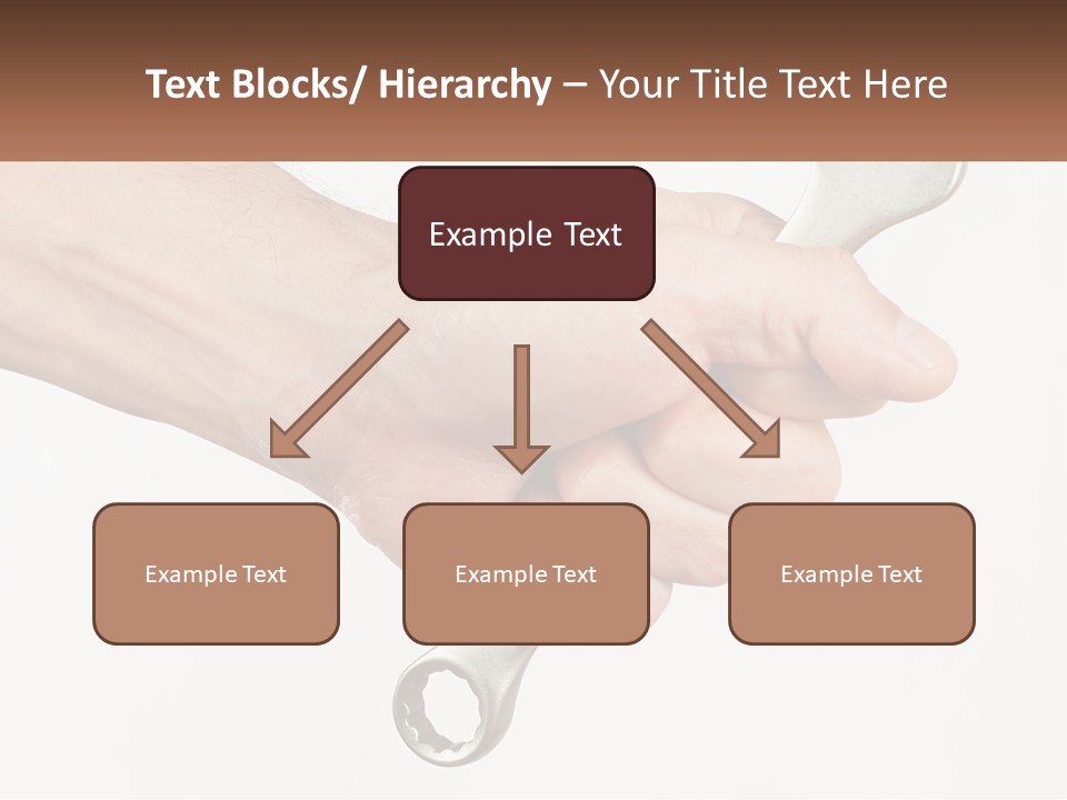 A Person Holding A Wrench In Their Hand PowerPoint Template