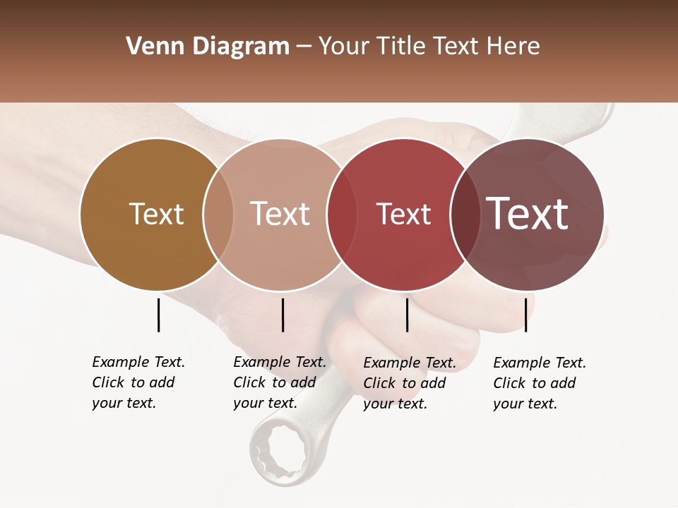 A Person Holding A Wrench In Their Hand PowerPoint Template
