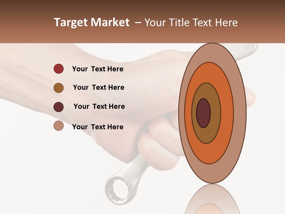 A Person Holding A Wrench In Their Hand PowerPoint Template