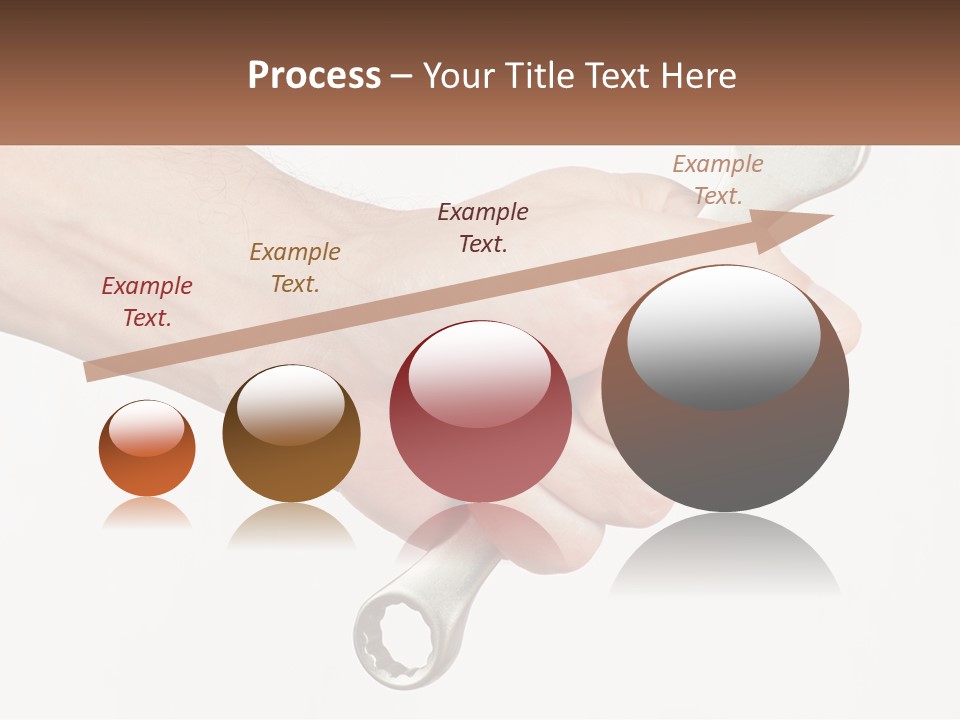 A Person Holding A Wrench In Their Hand PowerPoint Template