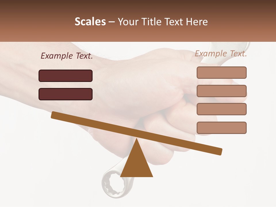 A Person Holding A Wrench In Their Hand PowerPoint Template