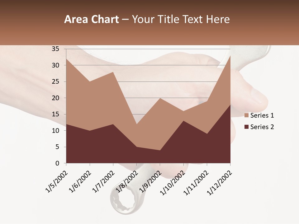 A Person Holding A Wrench In Their Hand PowerPoint Template