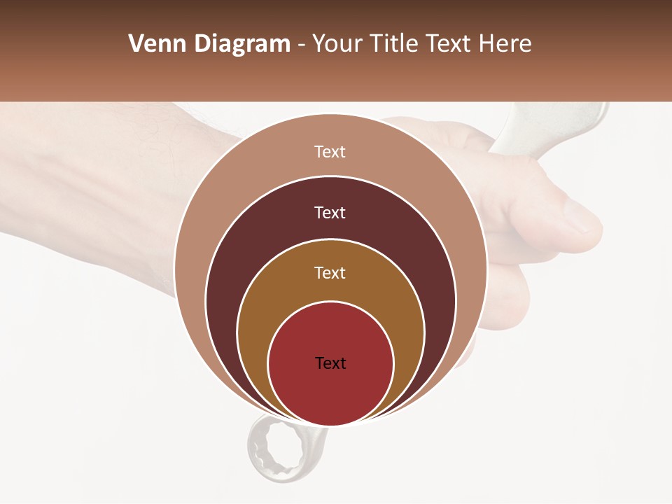 A Person Holding A Wrench In Their Hand PowerPoint Template