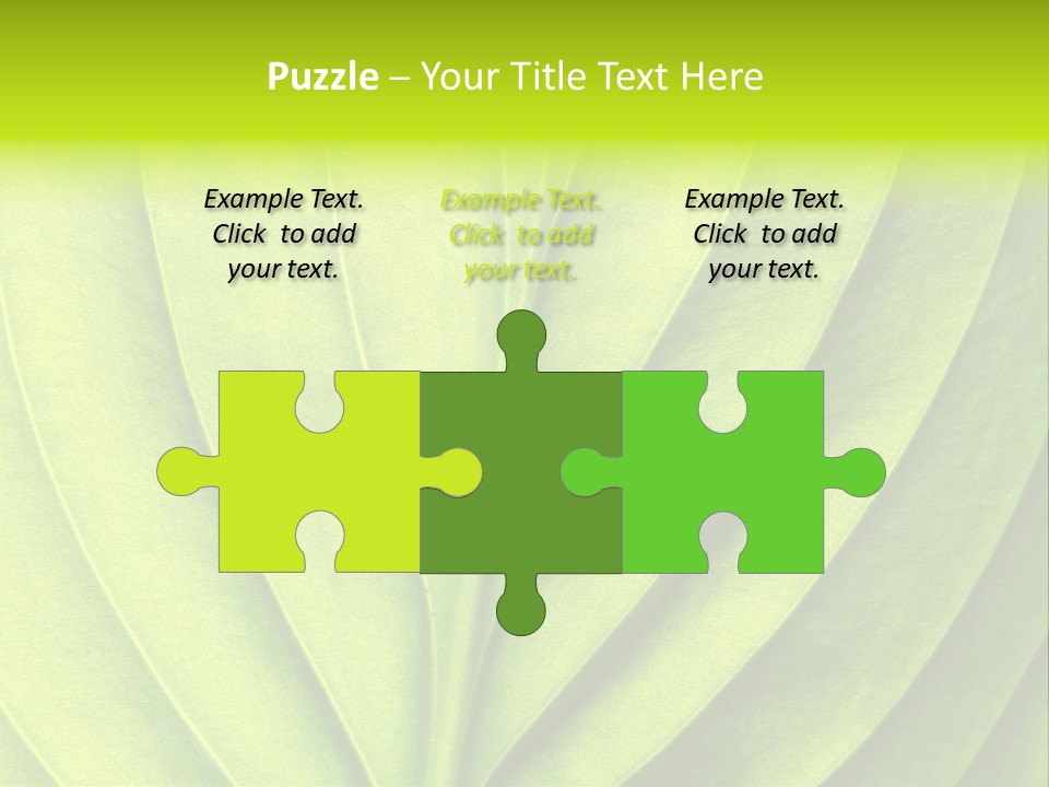 A Green Leaf Powerpoint Presentation PowerPoint Template