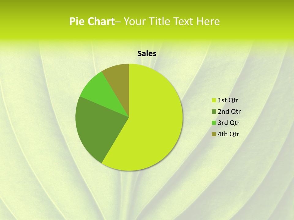 A Green Leaf Powerpoint Presentation PowerPoint Template