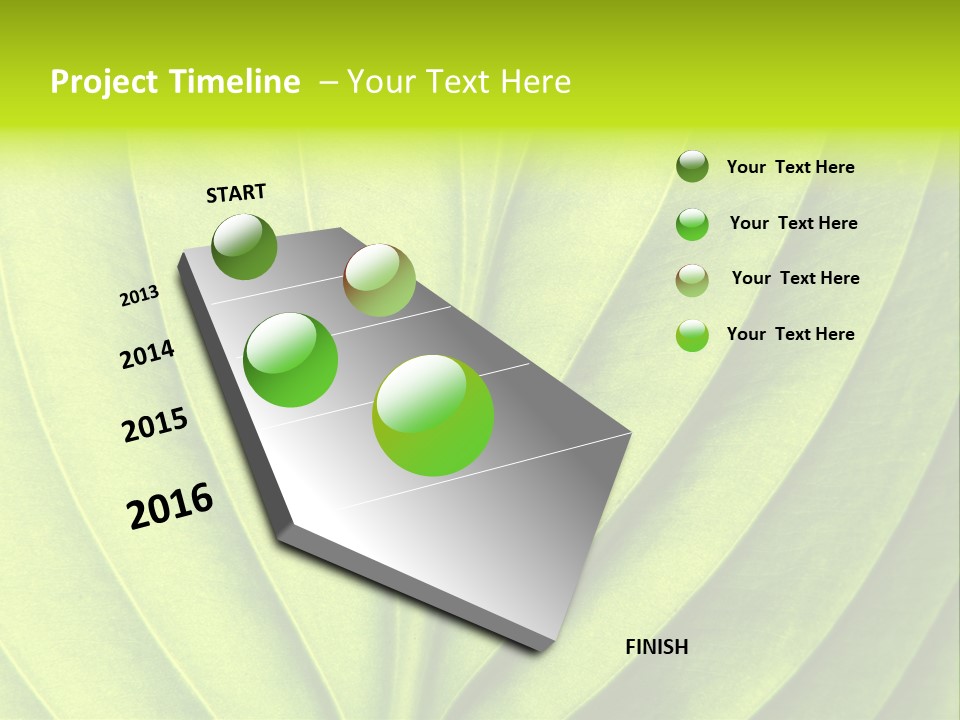 A Green Leaf Powerpoint Presentation PowerPoint Template