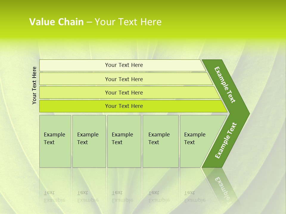 A Green Leaf Powerpoint Presentation PowerPoint Template