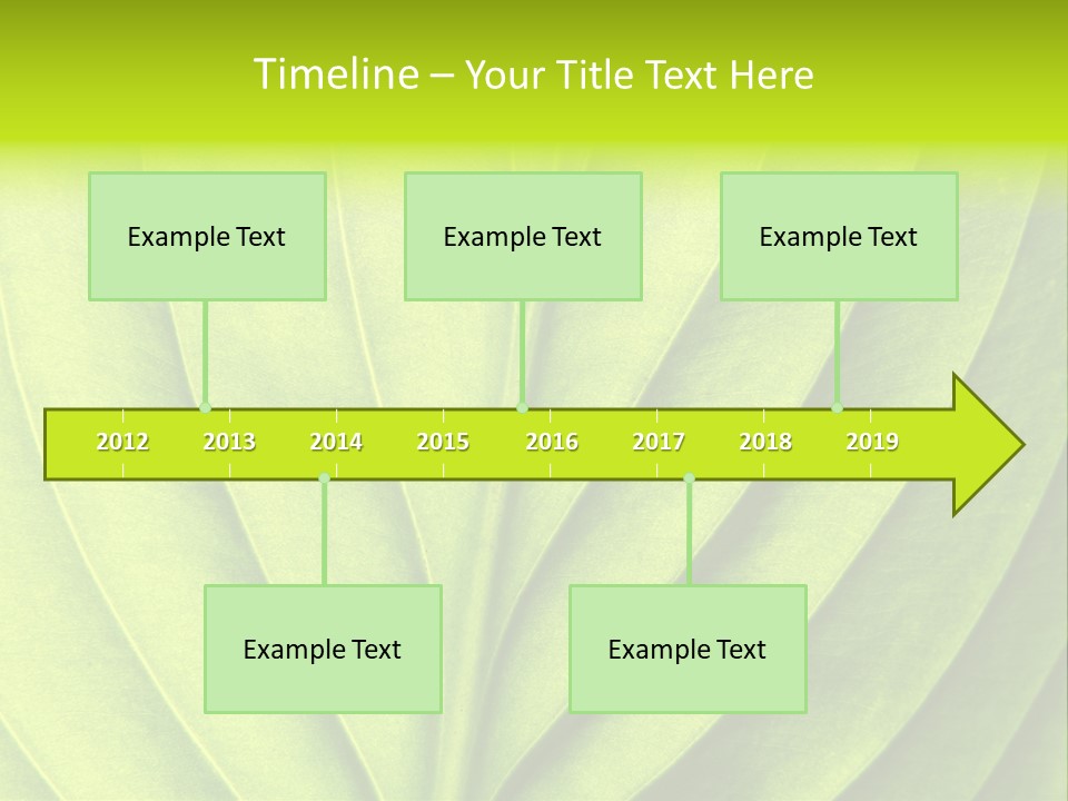 A Green Leaf Powerpoint Presentation PowerPoint Template