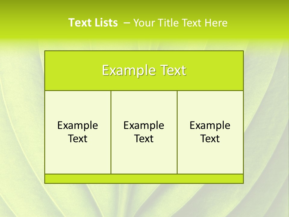 A Green Leaf Powerpoint Presentation PowerPoint Template