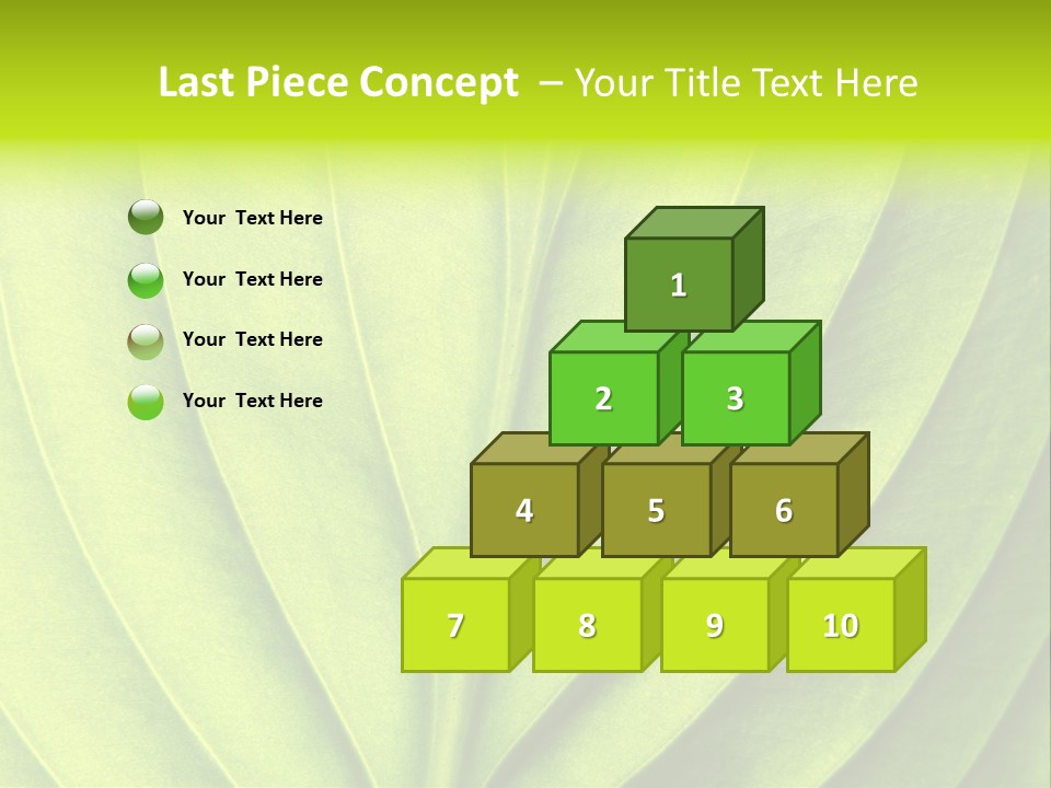 A Green Leaf Powerpoint Presentation PowerPoint Template