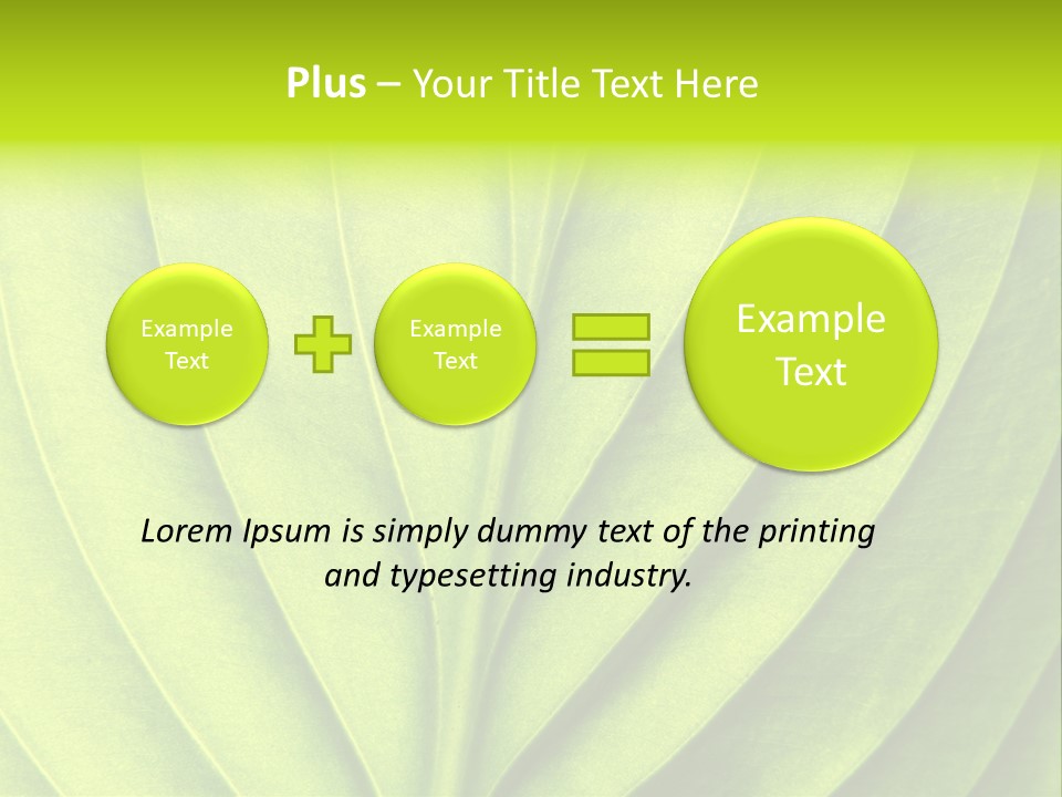 A Green Leaf Powerpoint Presentation PowerPoint Template