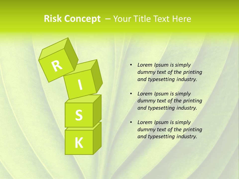 A Green Leaf Powerpoint Presentation PowerPoint Template