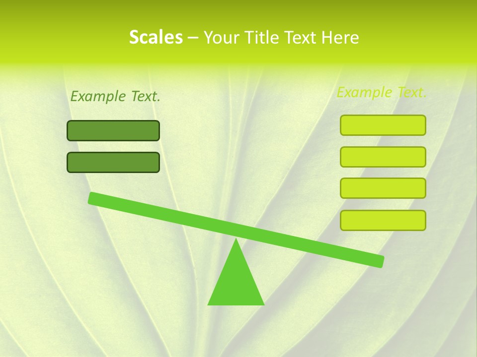 A Green Leaf Powerpoint Presentation PowerPoint Template