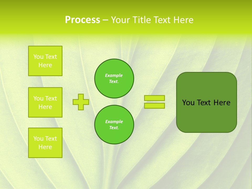 A Green Leaf Powerpoint Presentation PowerPoint Template